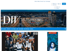 Tablet Screenshot of dallasweekly.com